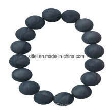 Proveedor chino sano colorido Proveedor de plástico negro de PVC pulsera recuerdo